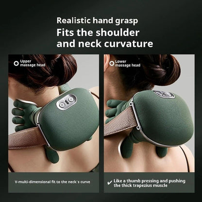 Electric Shoulder & Neck Massager with Heat – Deep Tissue Pain Relief Massage Pillow