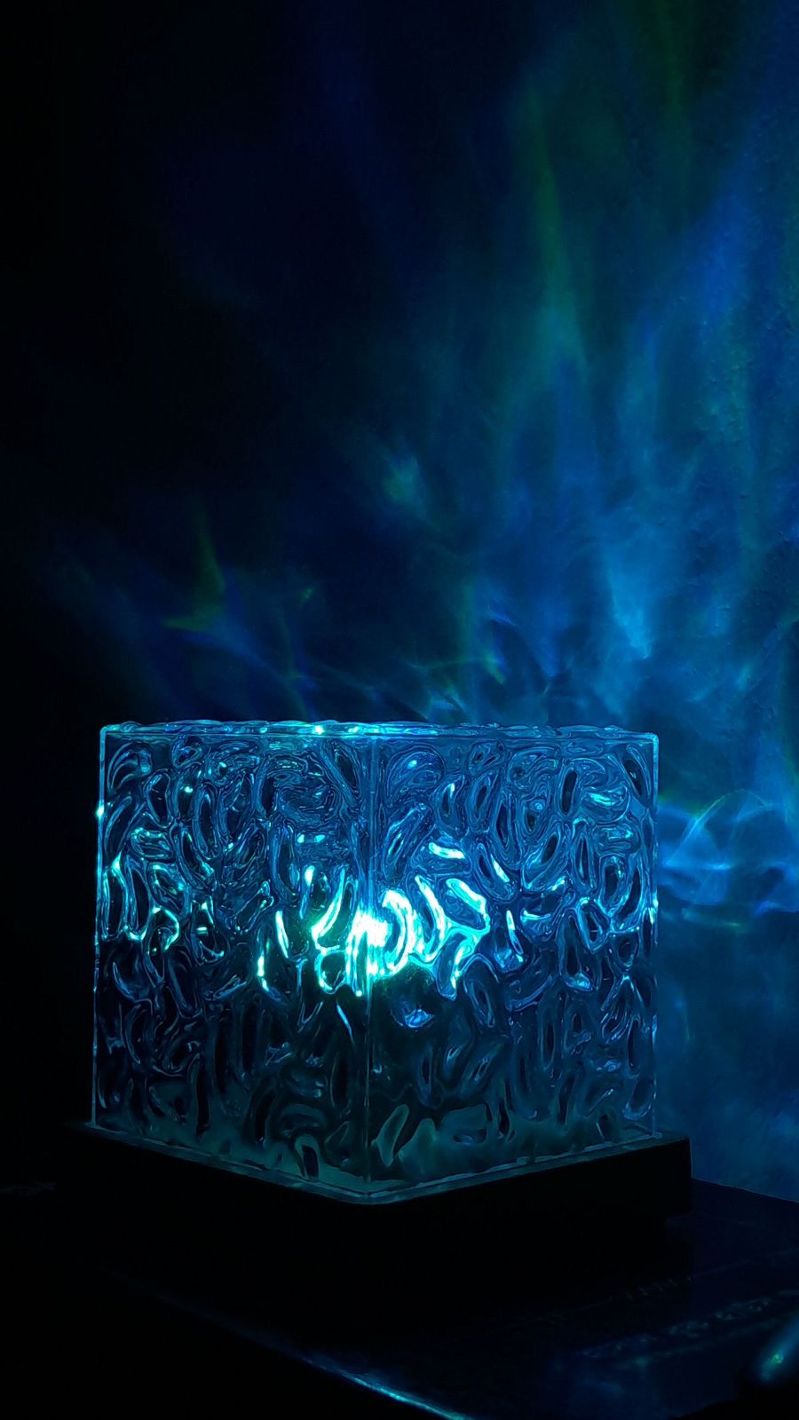3D Crystal Ocean Wave LED Night Lamp